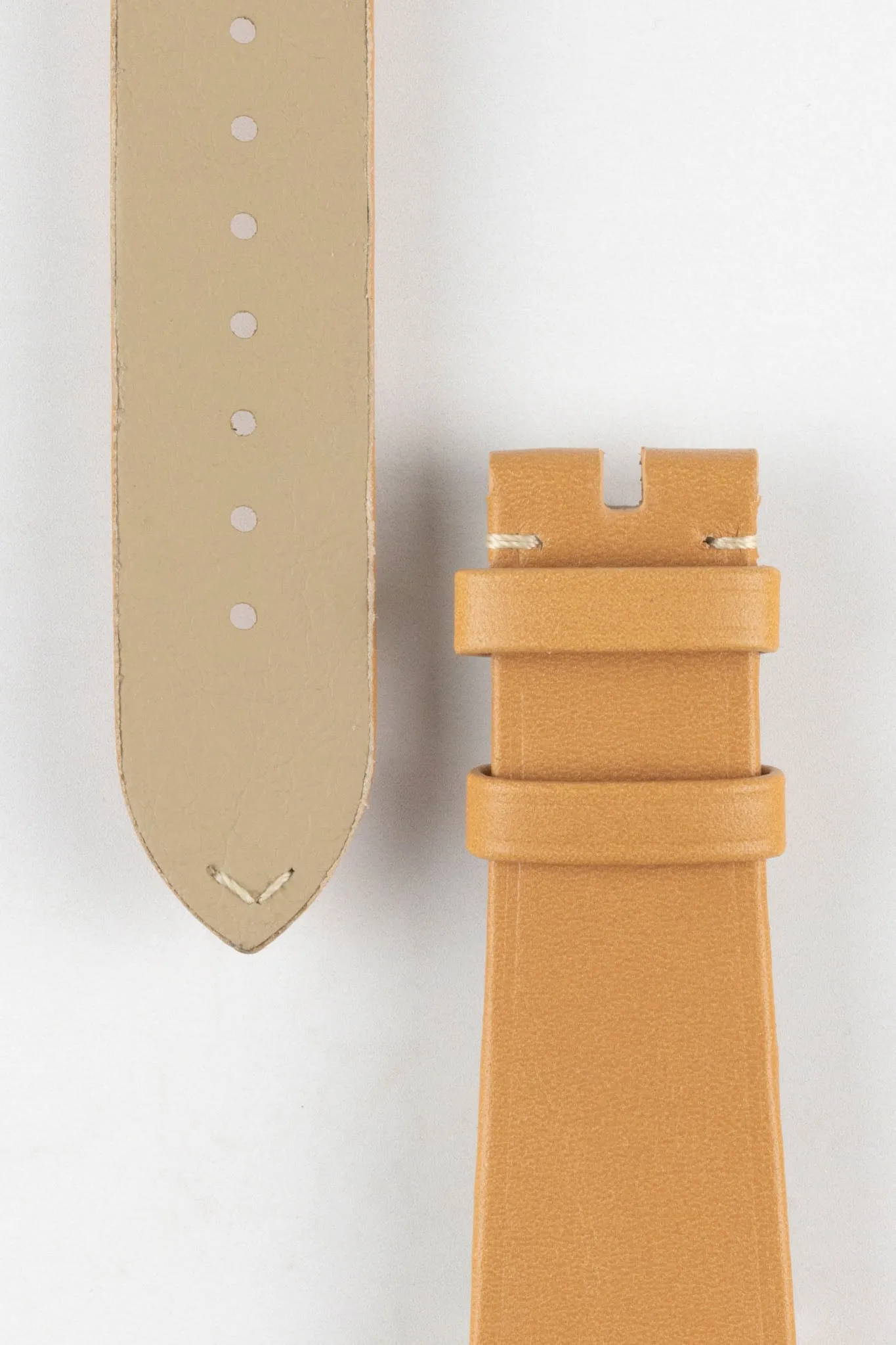 OMEGA CUZ014662 Vintage Style 21mm Leather Watch Strap in GOLD BROWN