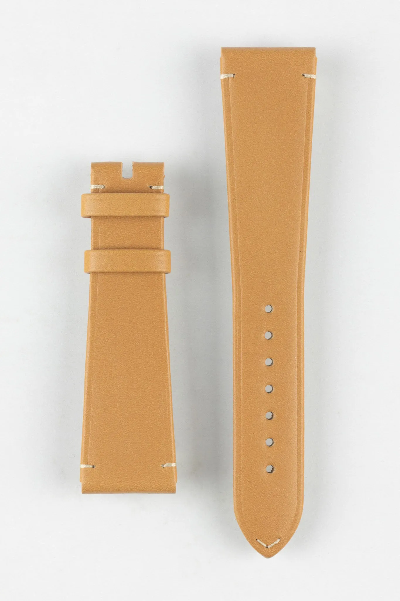 OMEGA CUZ014662 Vintage Style 21mm Leather Watch Strap in GOLD BROWN