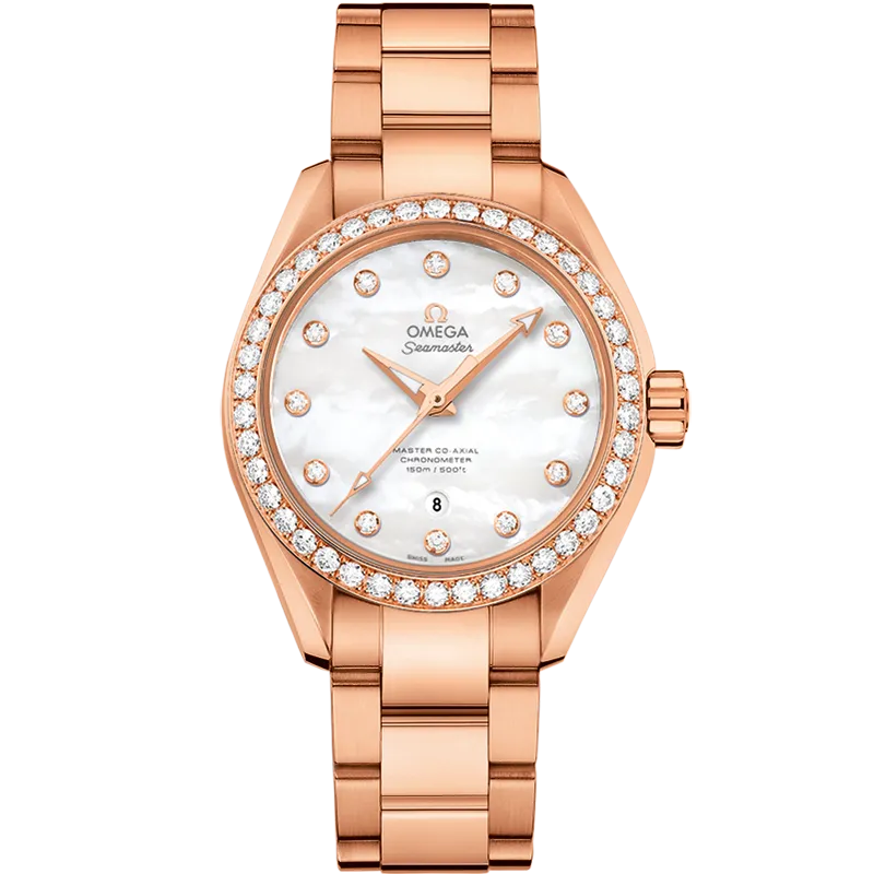 Omega Seamaster Aqua Terra 150M 34 mm, Sedna™ gold on Sedna™ gold