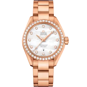 Omega Seamaster Aqua Terra 150M 34 mm, Sedna™ gold on Sedna™ gold