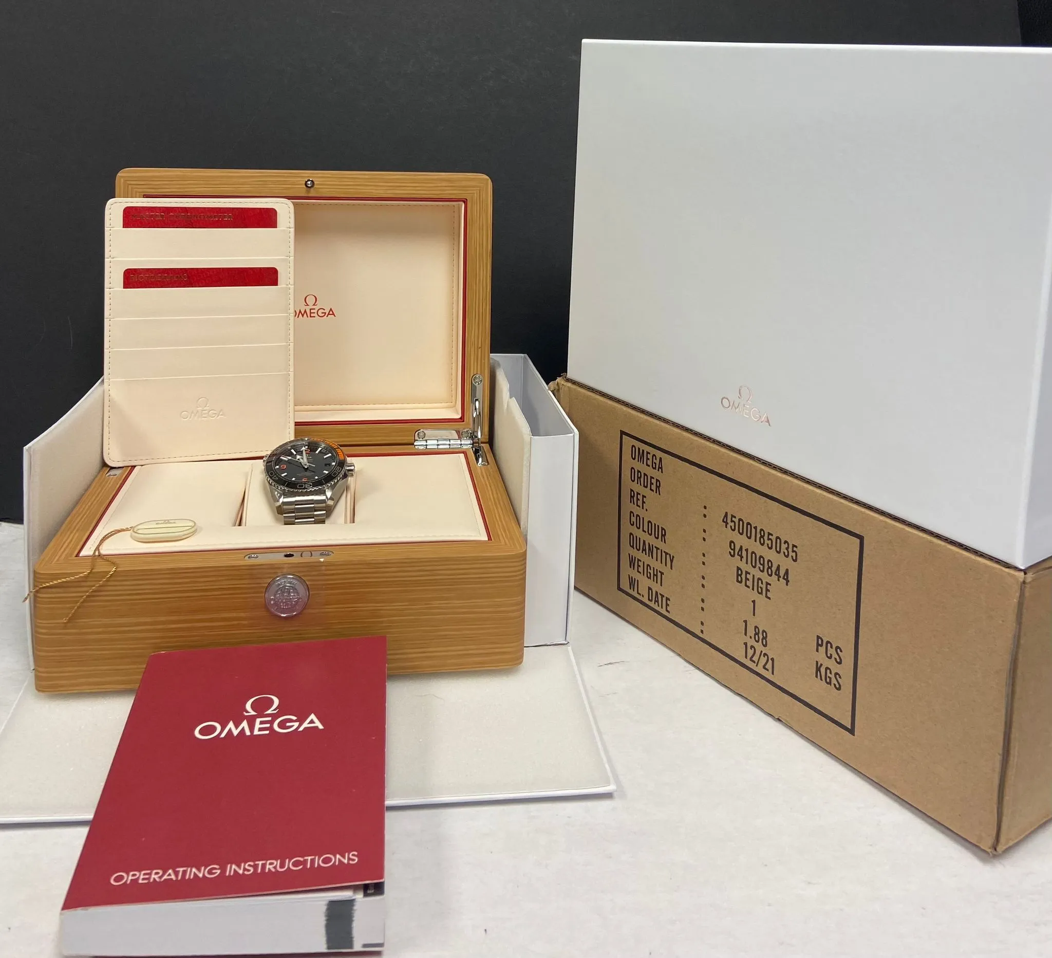 Omega Seamaster Planet Ocean 215.30.44.21.01.002 Black Dial Automatic Men's Watch