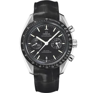 Omega Speedmaster Two Counters 44.25 mm, steel on leather strap
