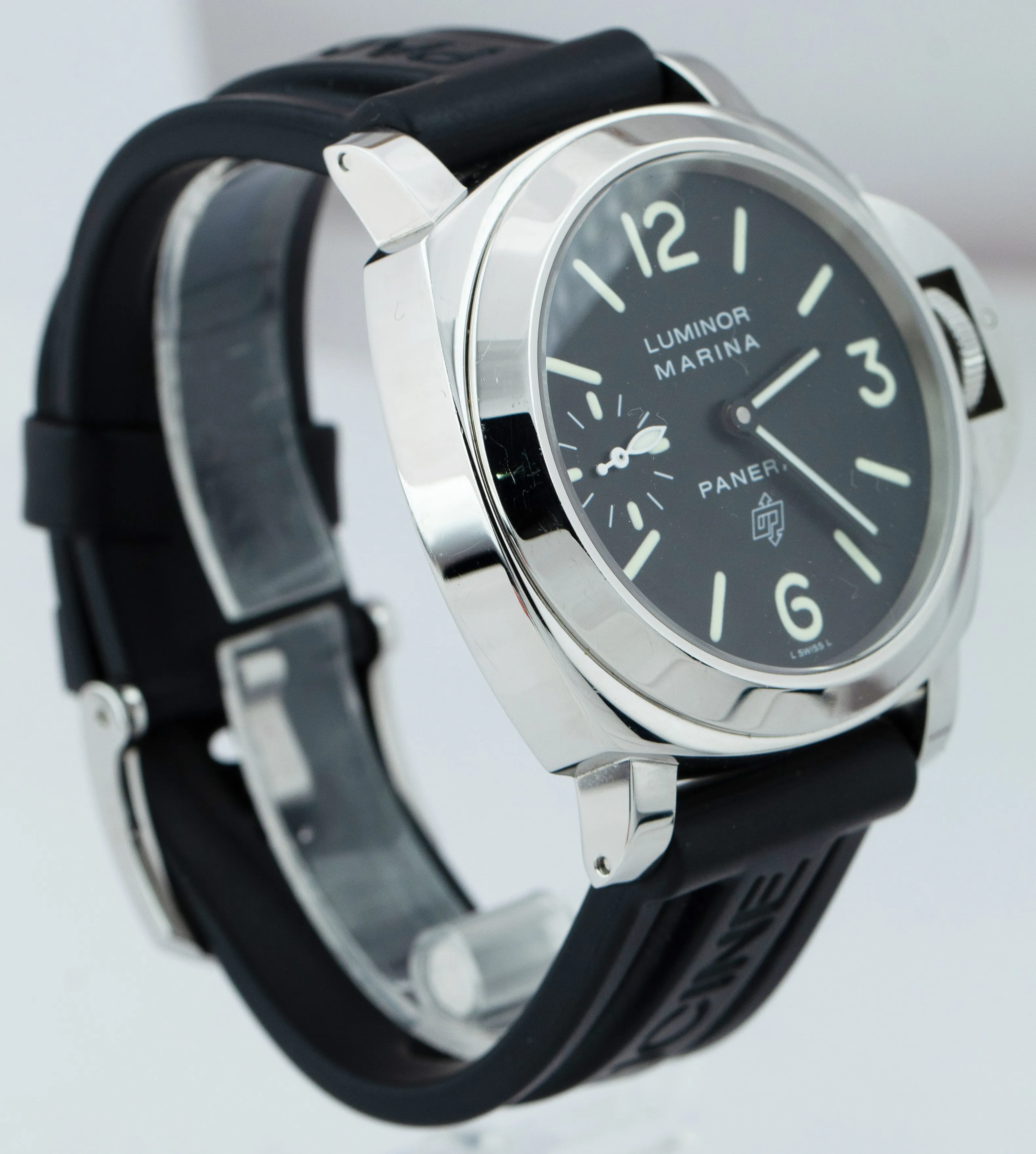 Panerai PAM 005 Luminor Marina Logo Black 44mm Mechanical Watch PAM00005 B P