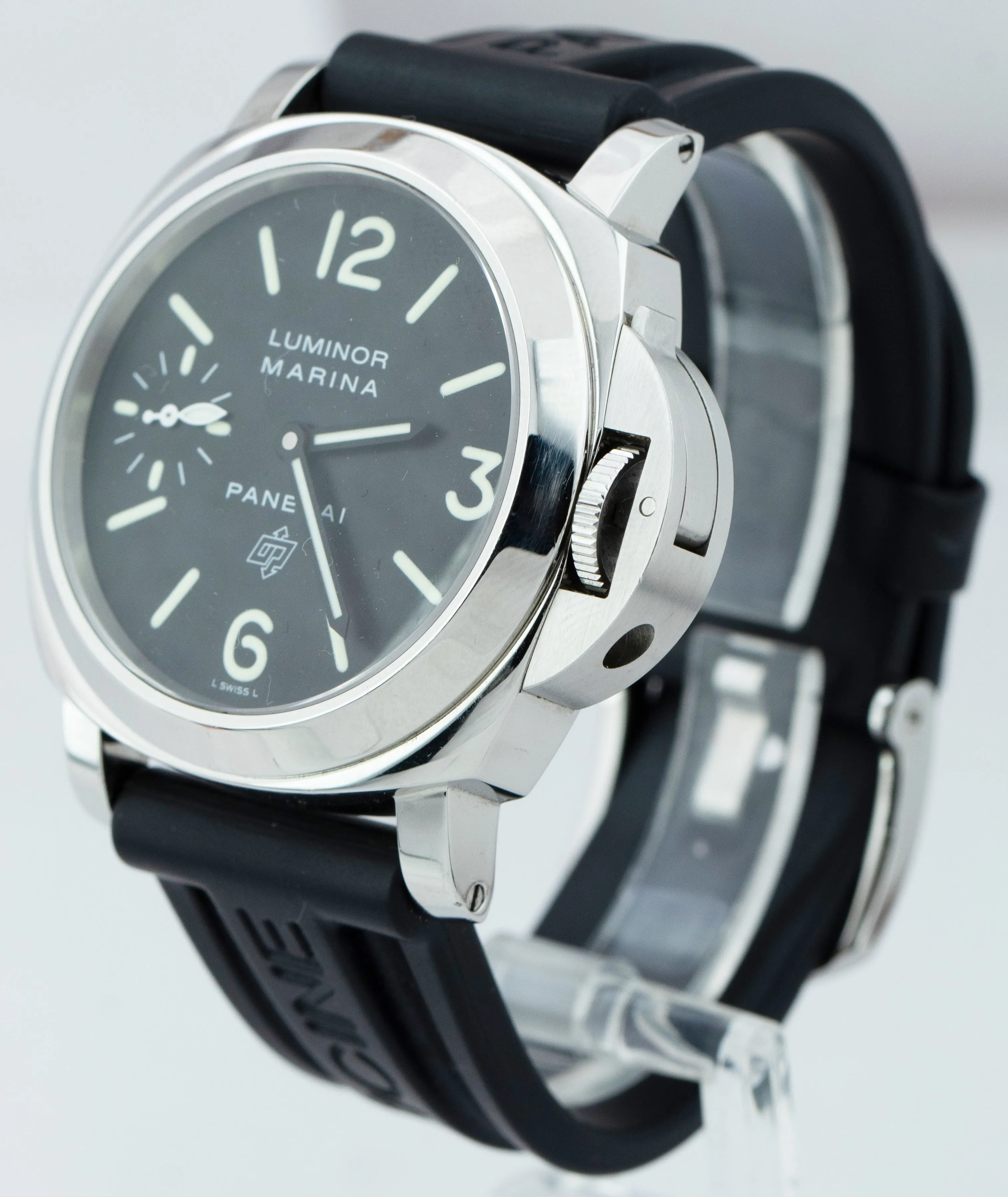 Panerai PAM 005 Luminor Marina Logo Black 44mm Mechanical Watch PAM00005 B P