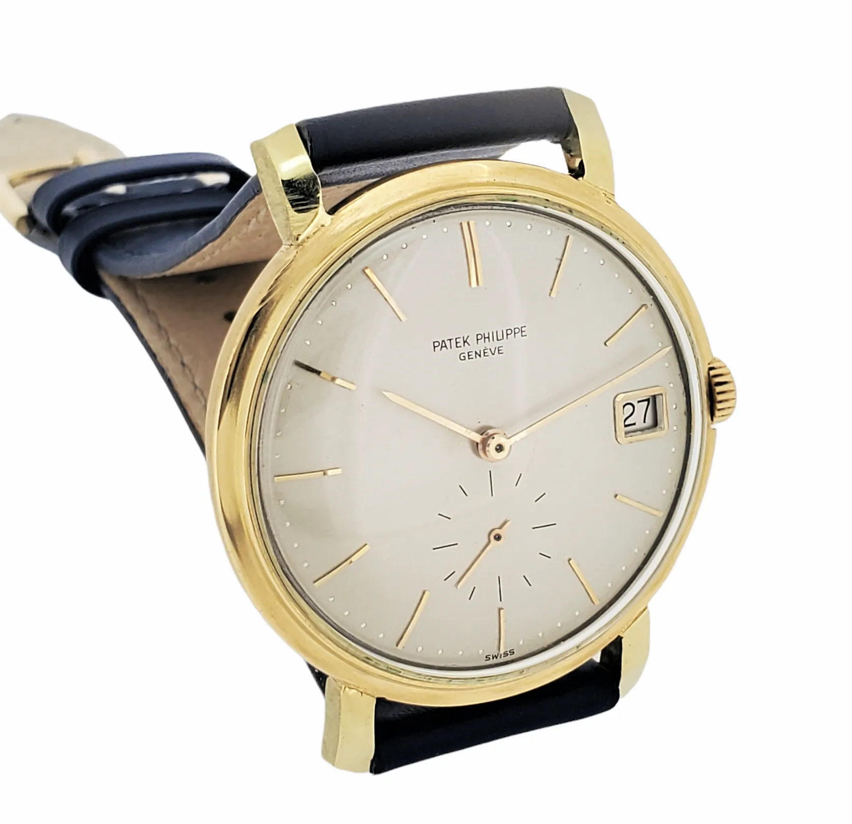 Patek Philippe 3445J Vintage Automatic Date Calatrava Watch, Circa 1962
