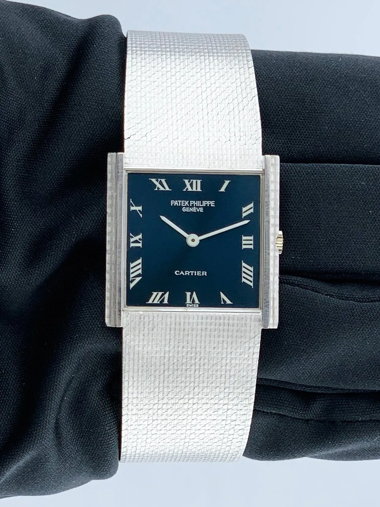 Patek Philippe 3494 Retailed By Cartier 18K White Gold Watch