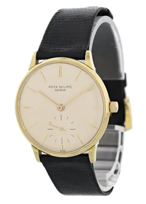 Patek Philippe Calatrava 3420 18k Yellow gold Men's Watch Archive Papers