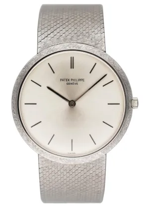 Patek Philippe Calatrava 3520D 18K White Gold Mens Watch