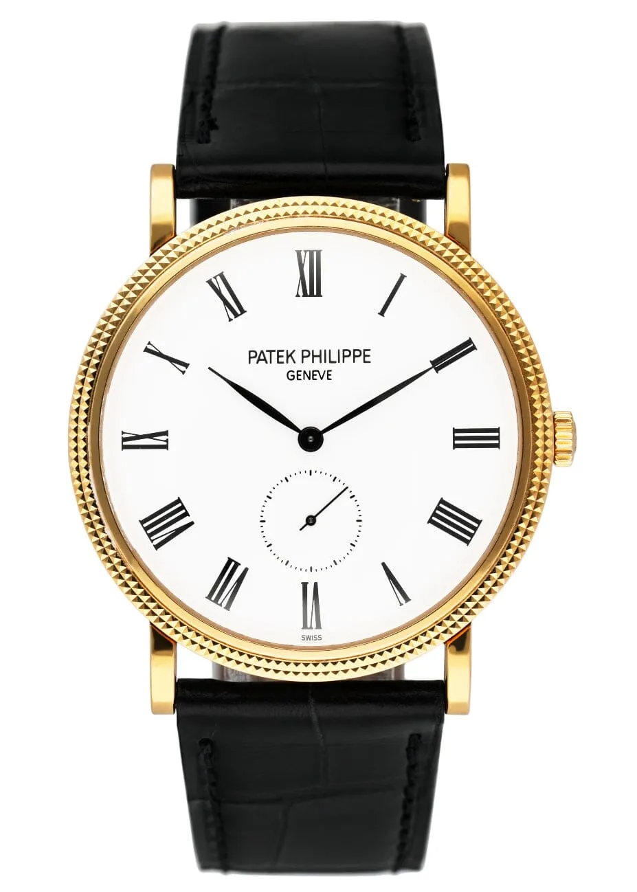 Patek Philippe Calatrava 5119J 18K Yellow Gold Mens Watch With Papers