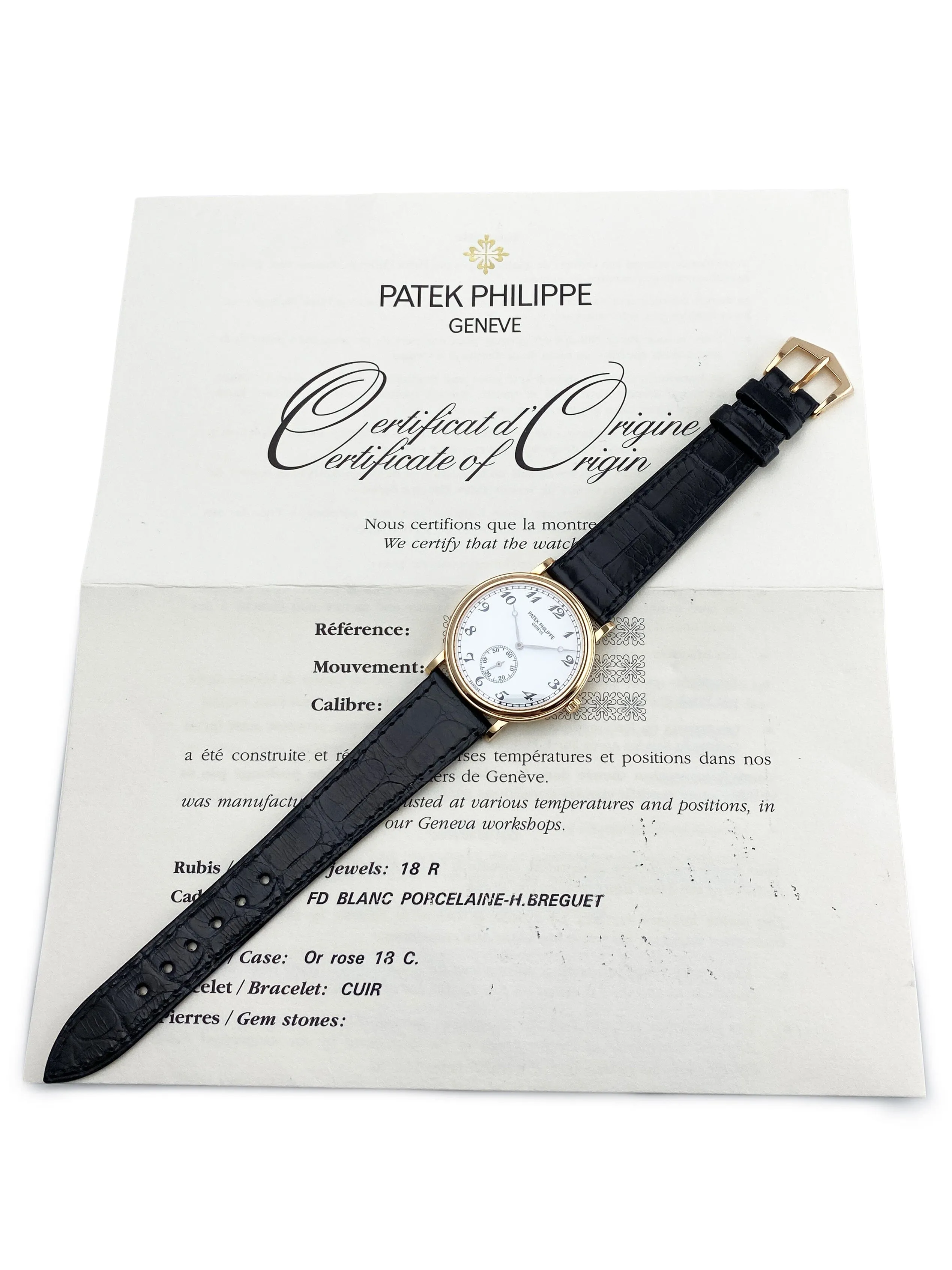 Patek Philippe Calatrava Officer 5022R Mens Watch Box Papers