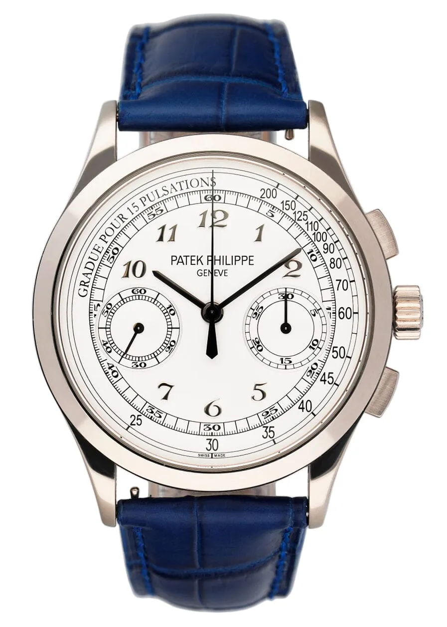 Patek Philippe Chronograph 5170G Silver Dial Mens Watch