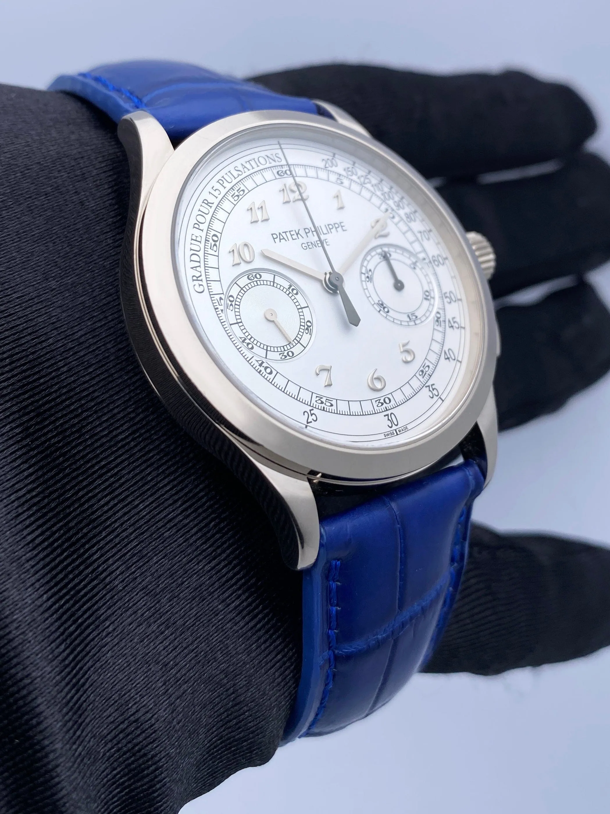Patek Philippe Chronograph 5170G Silver Dial Mens Watch