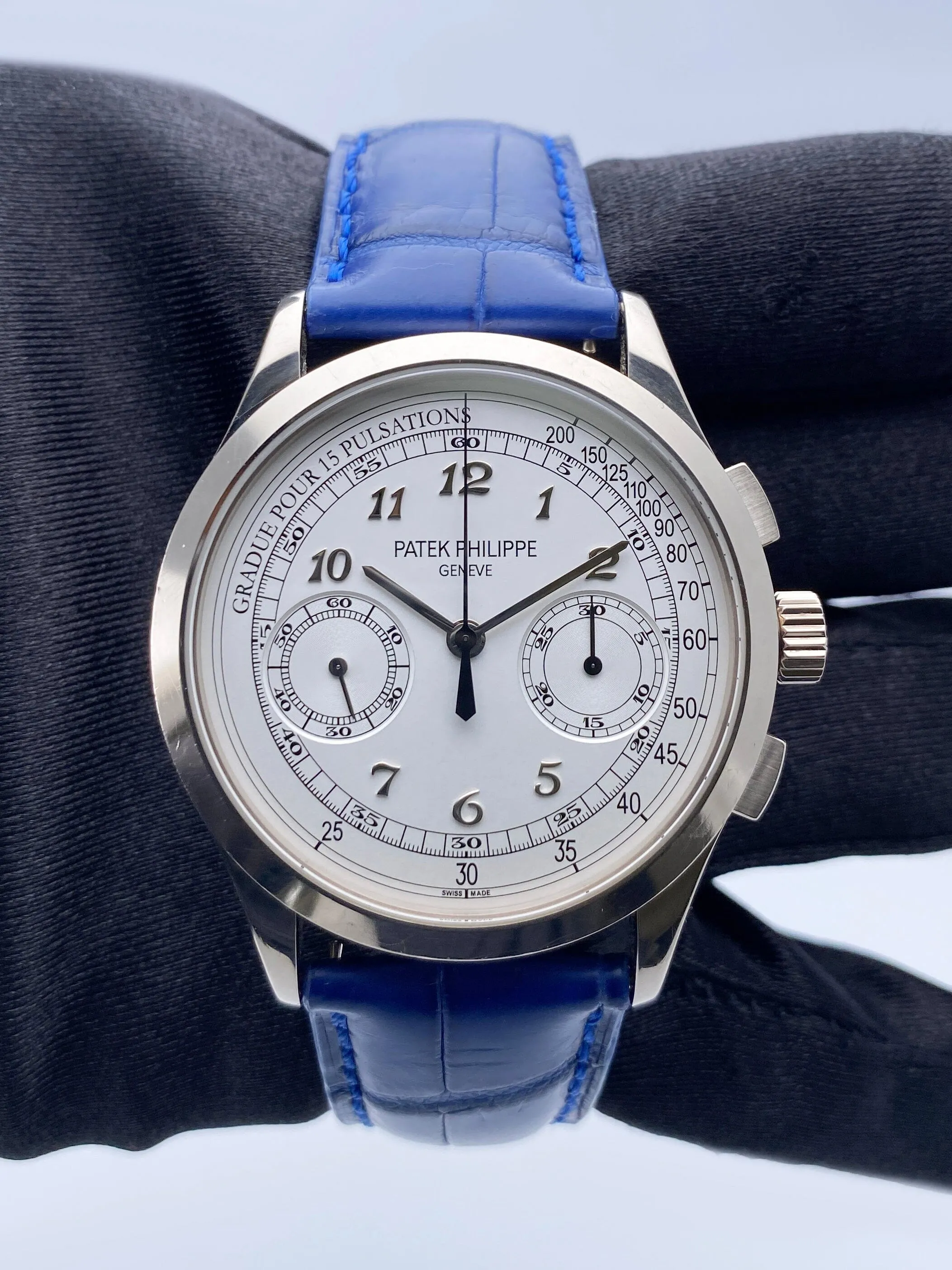Patek Philippe Chronograph 5170G Silver Dial Mens Watch