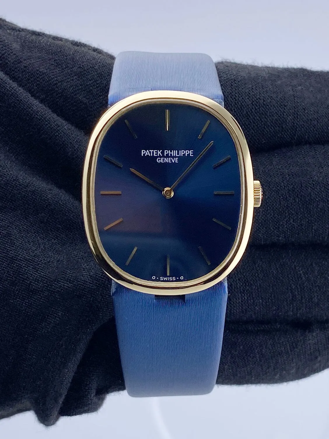 Patek Philippe Ellipse 3848J Blue Dial 18K Yellow Gold Watch
