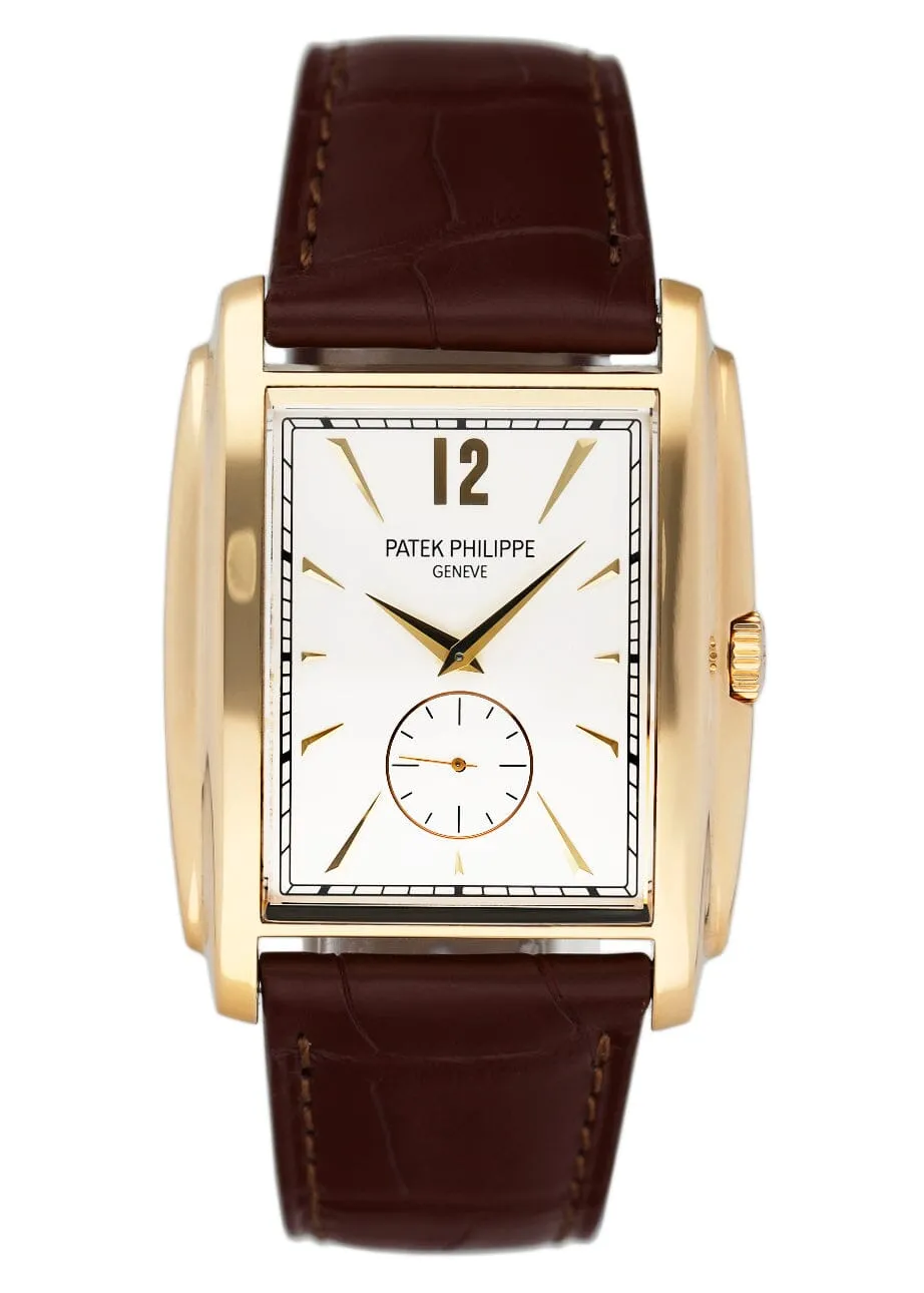 Patek Philippe Gondolo 5124J 18K Yellow Gold Mens Watch With Archives