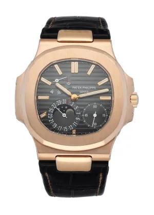 Patek Philippe Nautilus 5712R Moonphase 18K Rose Gold Men's Watch Box & Papers
