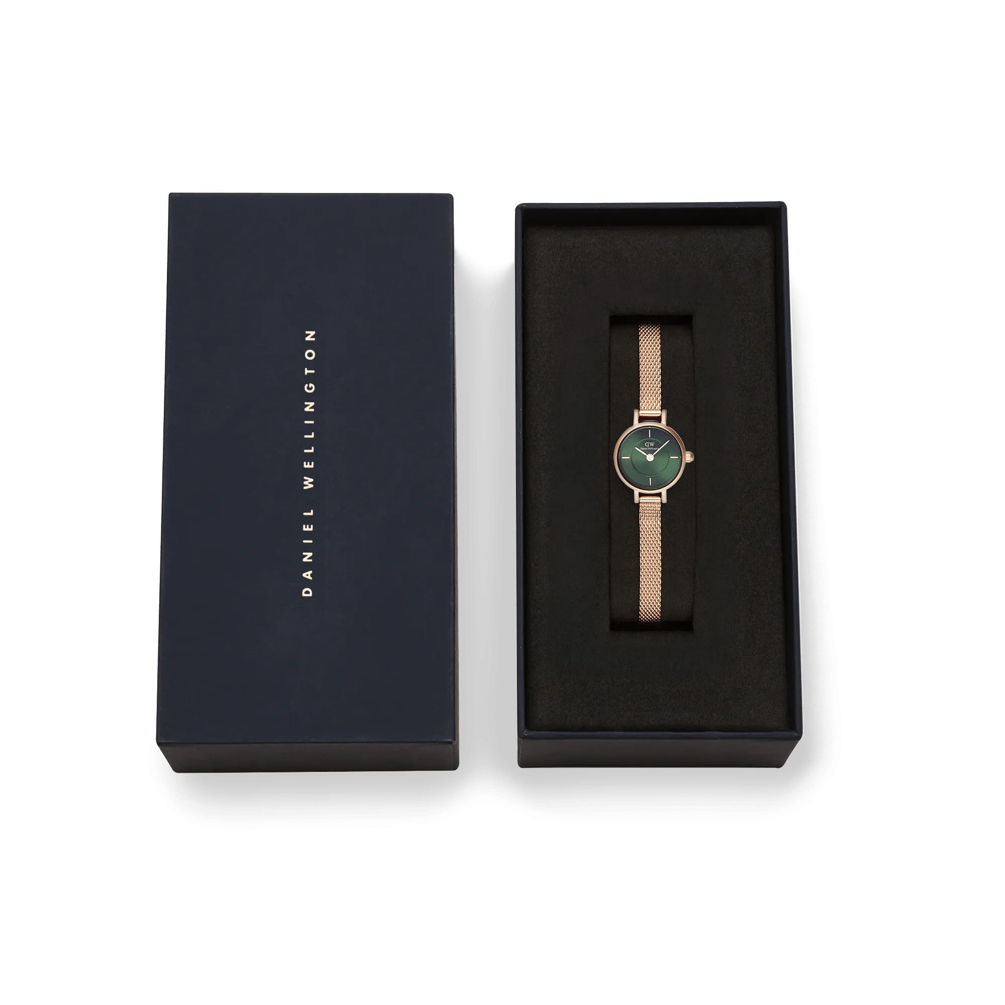Petite Mini Emerald Melrose Rose Gold