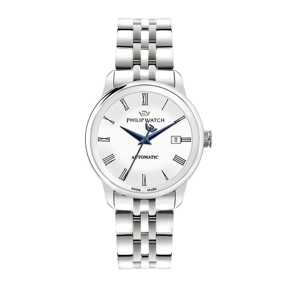 Philip Watch ANNIVERSARY 40MM AUTO WHITE DIAL BR SS