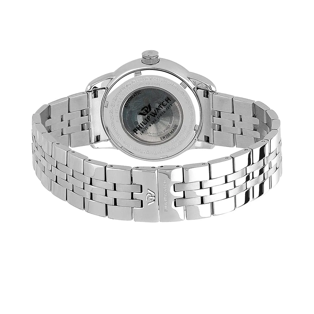 Philip Watch ANNIVERSARY 40MM AUTO WHITE DIAL BR SS
