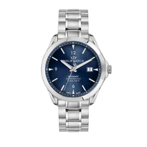 Philip Watch BLAZE 41mm 3H AUTO BLUE DIAL BR SS