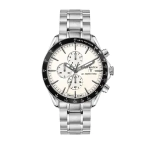 Philip Watch BLAZE 44MM CHR W/SILVER DIAL BR SS