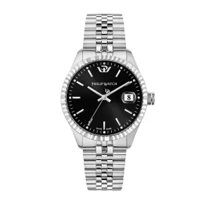 Philip Watch CARIBE 39mm 3H BLACK DIAL BR SS