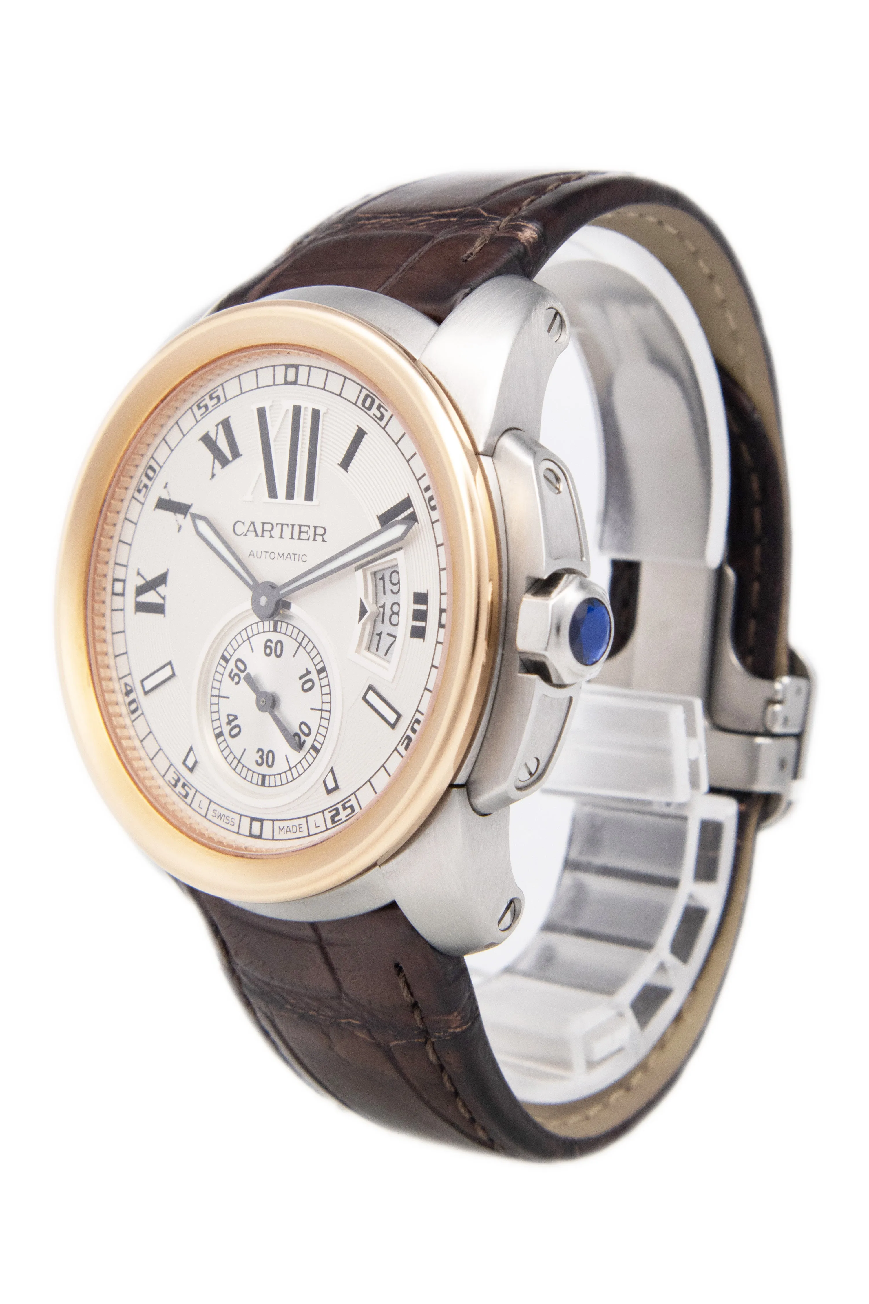 Pre-Owned 18k RG/SS Cartier Calibre de Cartier Automatic - W7100011