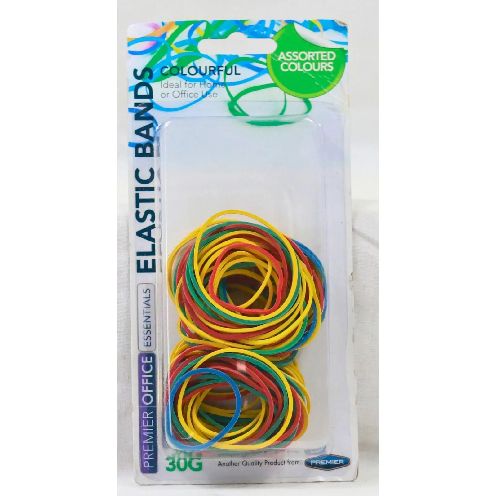 Premier Office Colourful Elastic Bands 30g