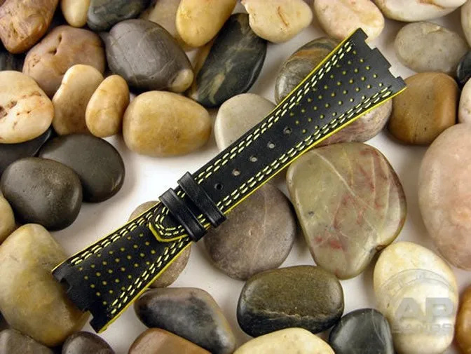 Prototipo Doppio Buco Yellow Race Strap For Audemars Piguet Royal Oak Offshore Newer Case