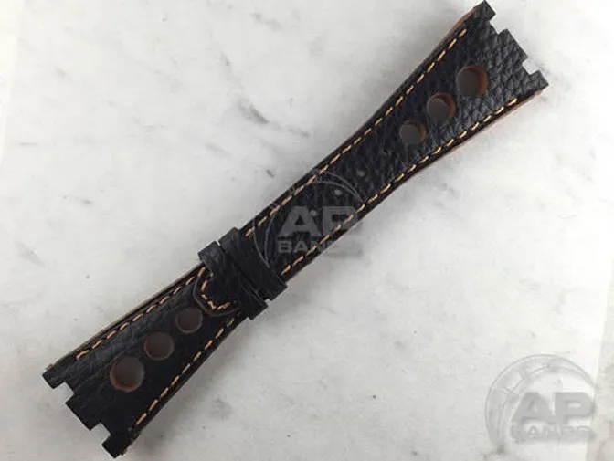 Prototipo Monaco Black Rose Gold Racing Strap For Audemars Piguet Royal Oak Offshore