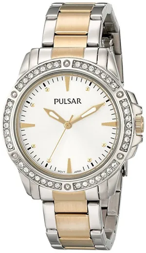 Pulsar Women's PH8093 Night Out Analog Display Japanese Quartz Silver Watch