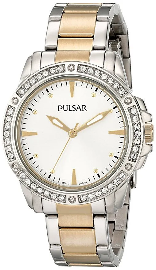 Pulsar Women's PH8093 Night Out Analog Display Japanese Quartz Silver Watch