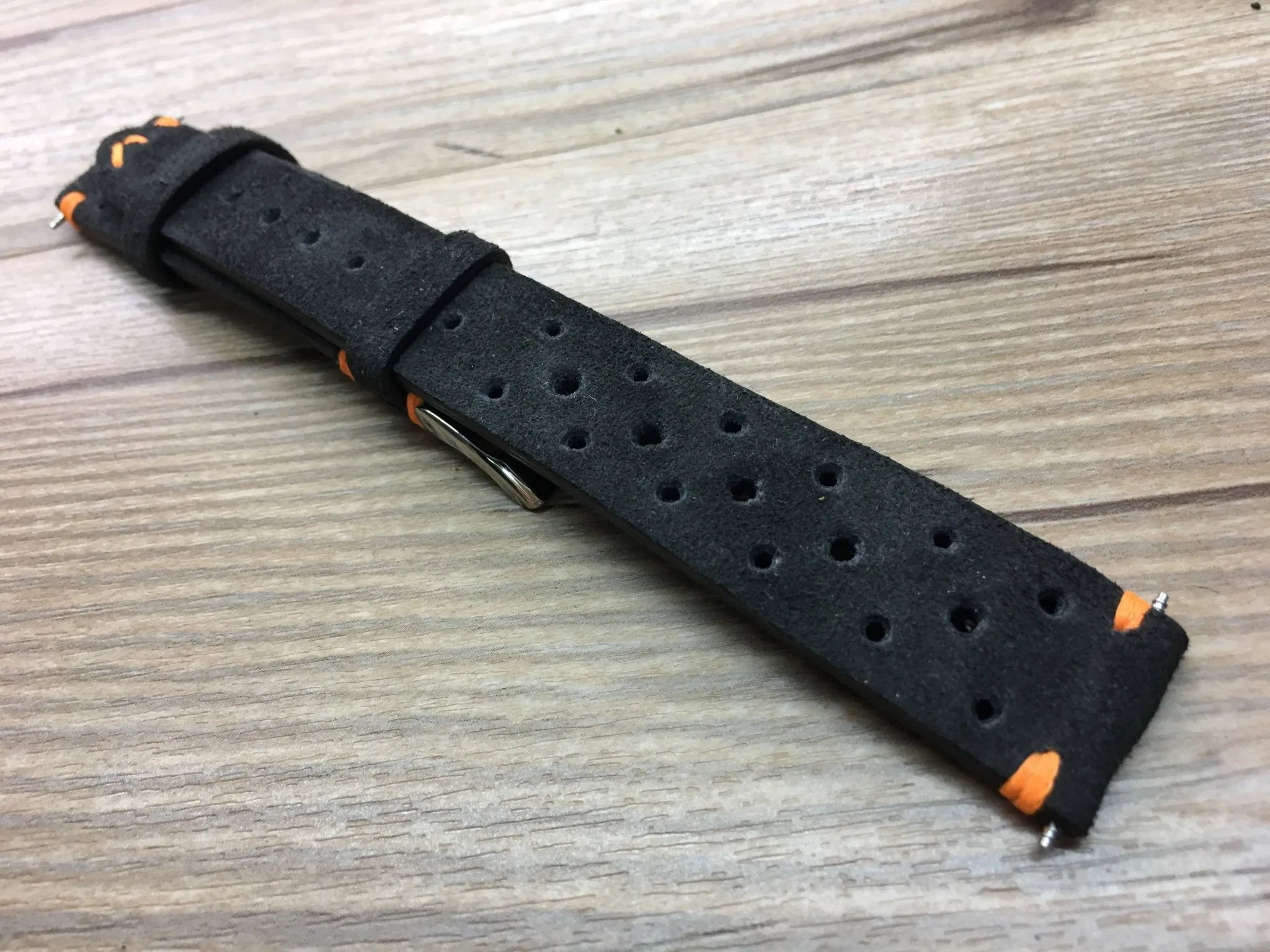 Racing Watch Straps 20mm, Rally Watch straps 19mm, Suede Leather watch band, Black Suede Leather watch Straps, 18mm watch band, FREE SHIPPING