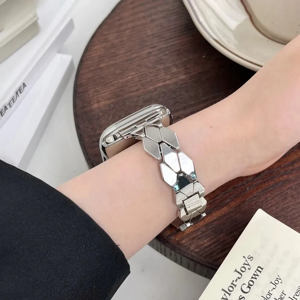 RadiantGem Stainless Steel Women's Watch Band