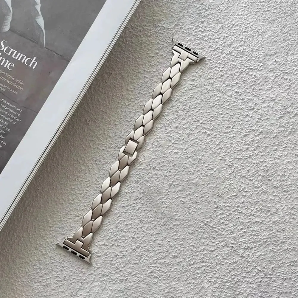 RadiantGem Stainless Steel Women's Watch Band