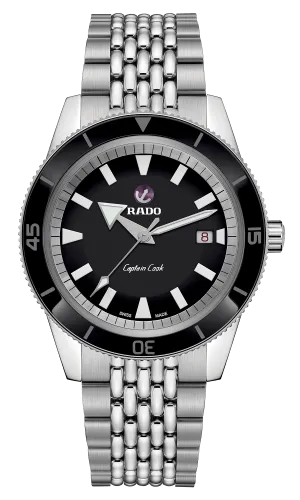 RADO Captain Cook Automatic 42mm Black Dial Stainless Steel Men's Watch R32505153