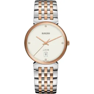 Rado Florence Two-tone Stainless Steel White Dial Quartz Unisex Watch- R48912723