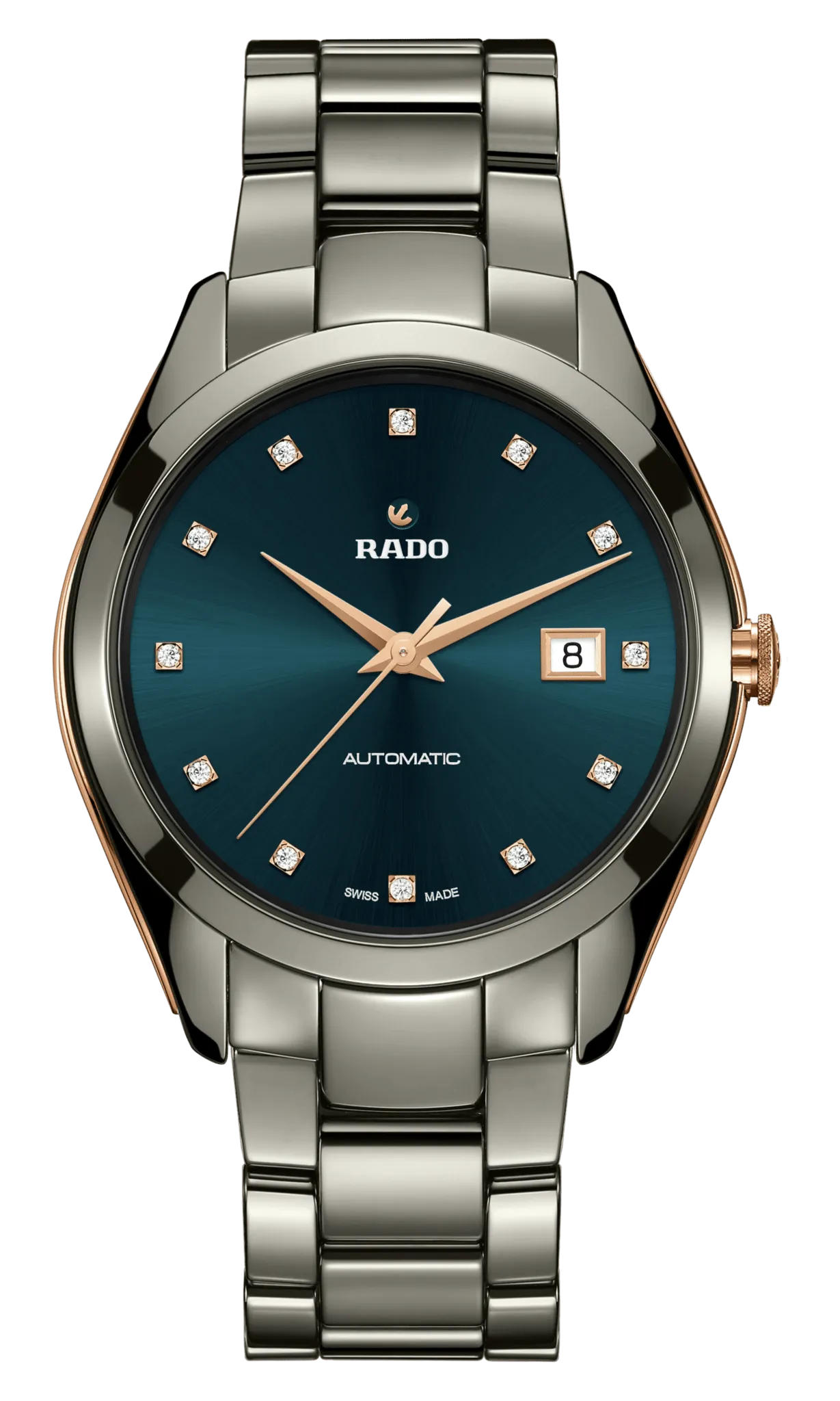 Rado HyperChrome Automatic Diamonds Dark Turquoise Dial Men's Watch R32256712