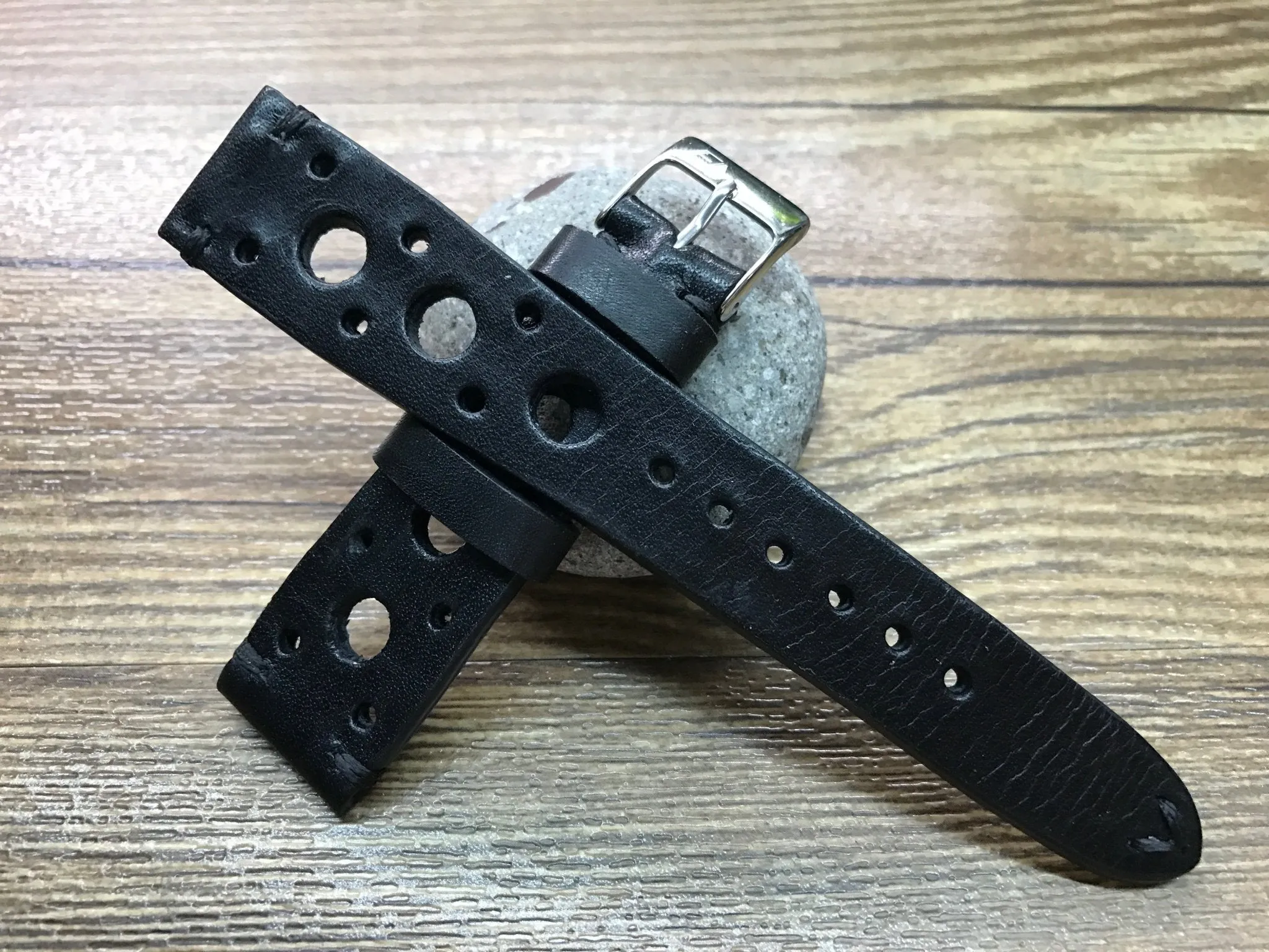 Rally Watch Strap, Watch Bands, Black Racing wristwatch band, 20mm 22mm 19mm Wrist band, Valentines Day Gift Ideas