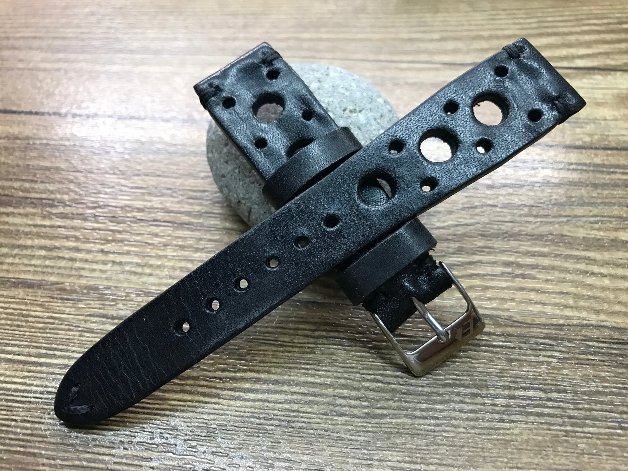 Rally Watch Strap, Watch Bands, Black Racing wristwatch band, 20mm 22mm 19mm Wrist band, Valentines Day Gift Ideas