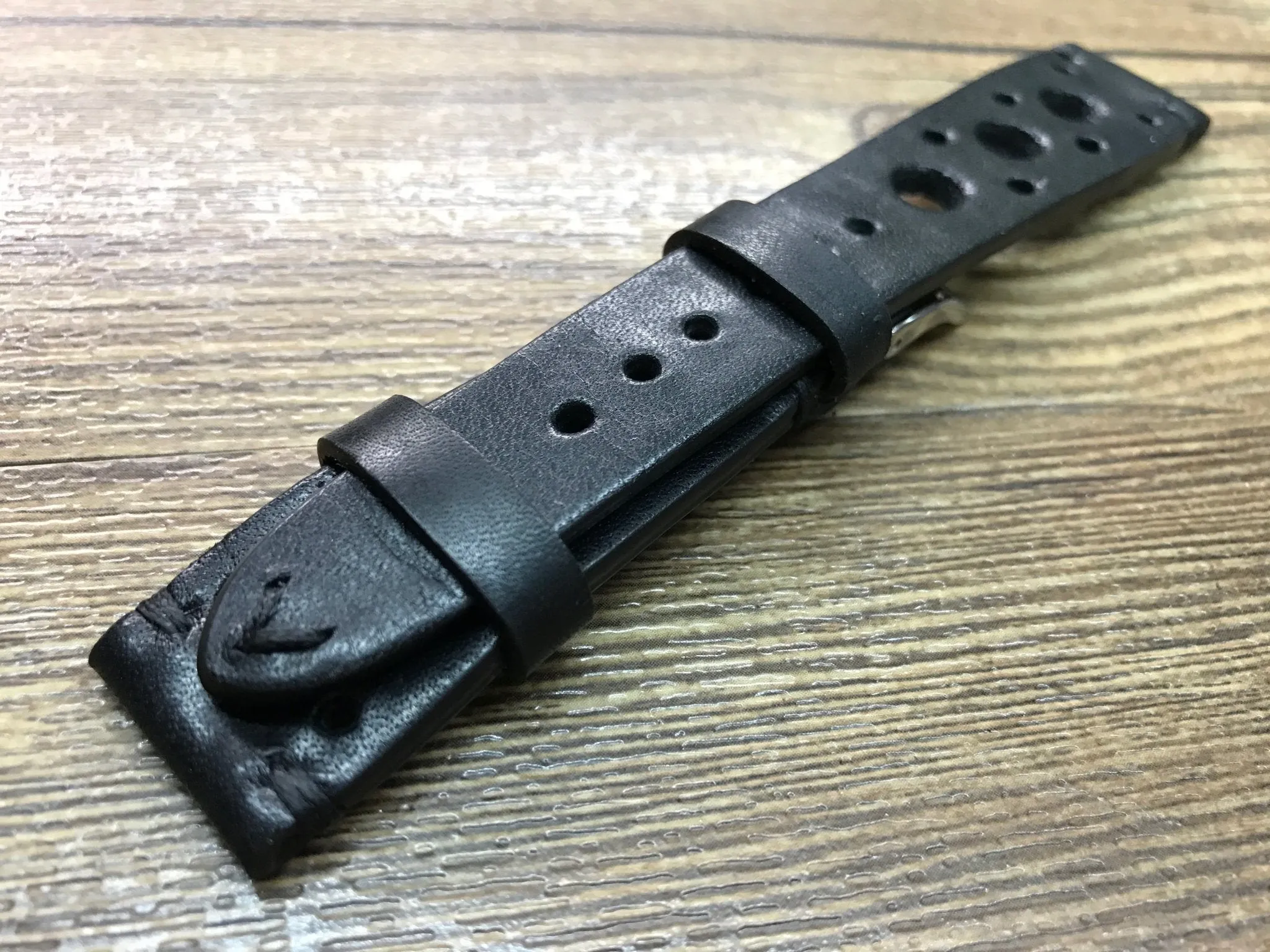 Rally Watch Strap, Watch Bands, Black Racing wristwatch band, 20mm 22mm 19mm Wrist band, Valentines Day Gift Ideas