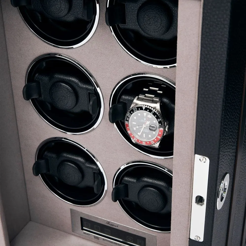 Rapport Watch Winder Roamer 6 Leather Black