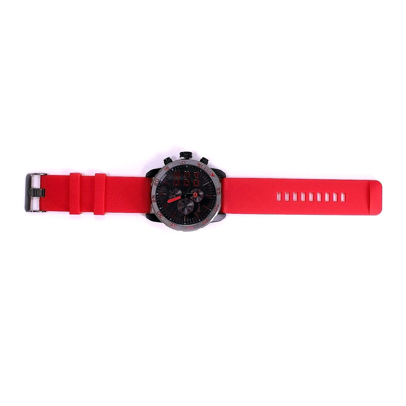 Red Black Mens Watch w/ Diesel Cologne