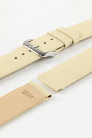 RIOS1931 CLASSIC Low-Profile Leather Watch Strap in SAND
