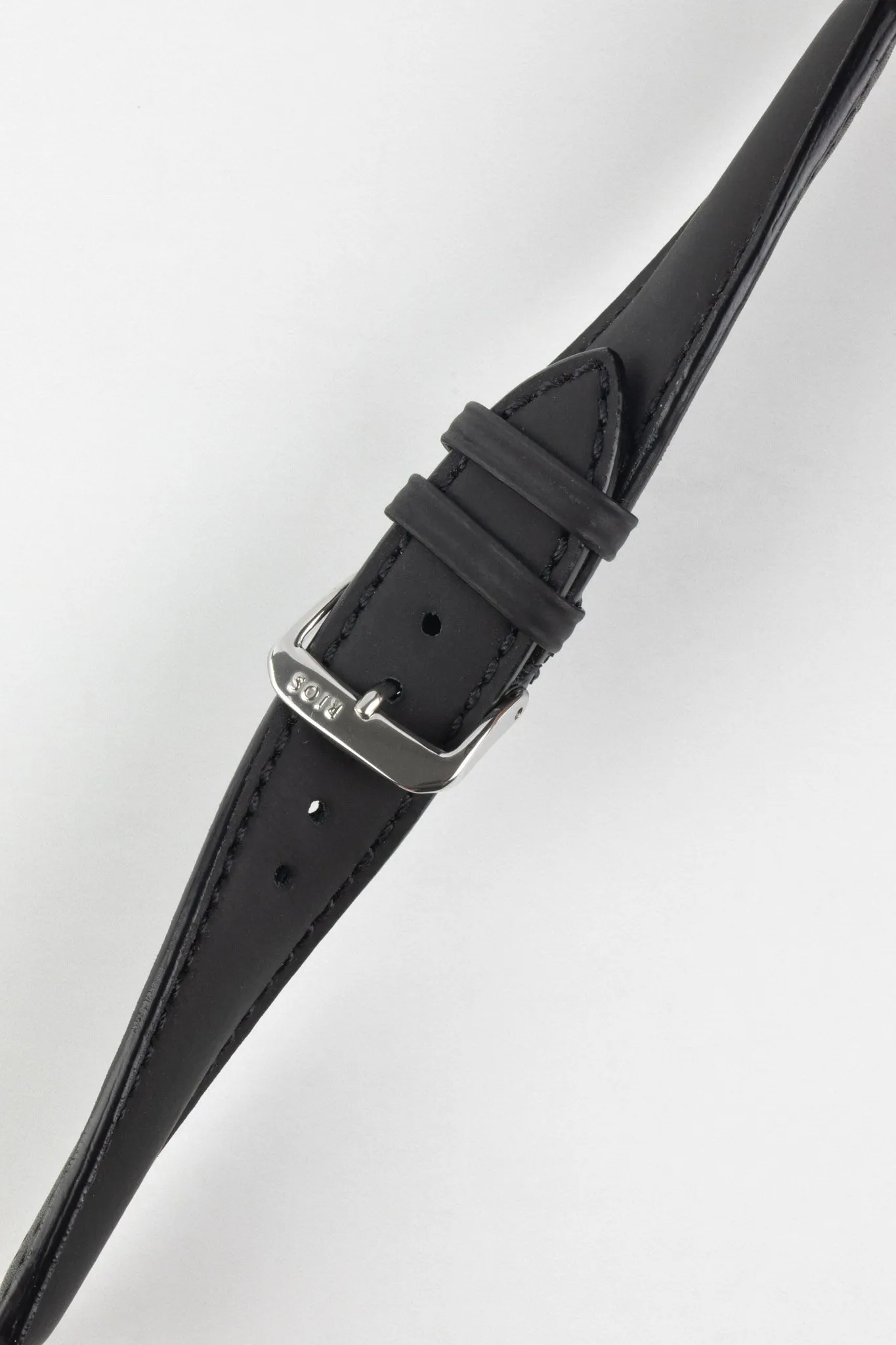 RIOS1931 SUNSET Water Resistant Cow Leather Watch Strap in BLACK