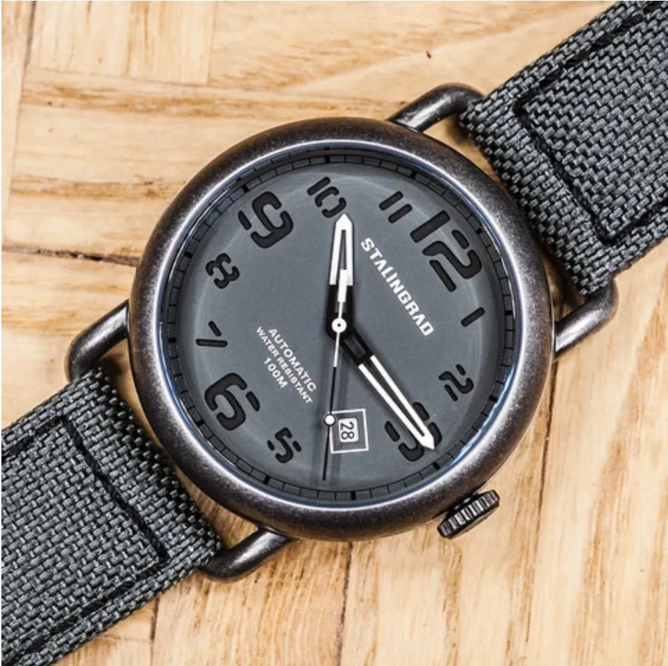 Rodim. Grey Sandwich Dial. Grey Cordura Strap. SG-2800-01