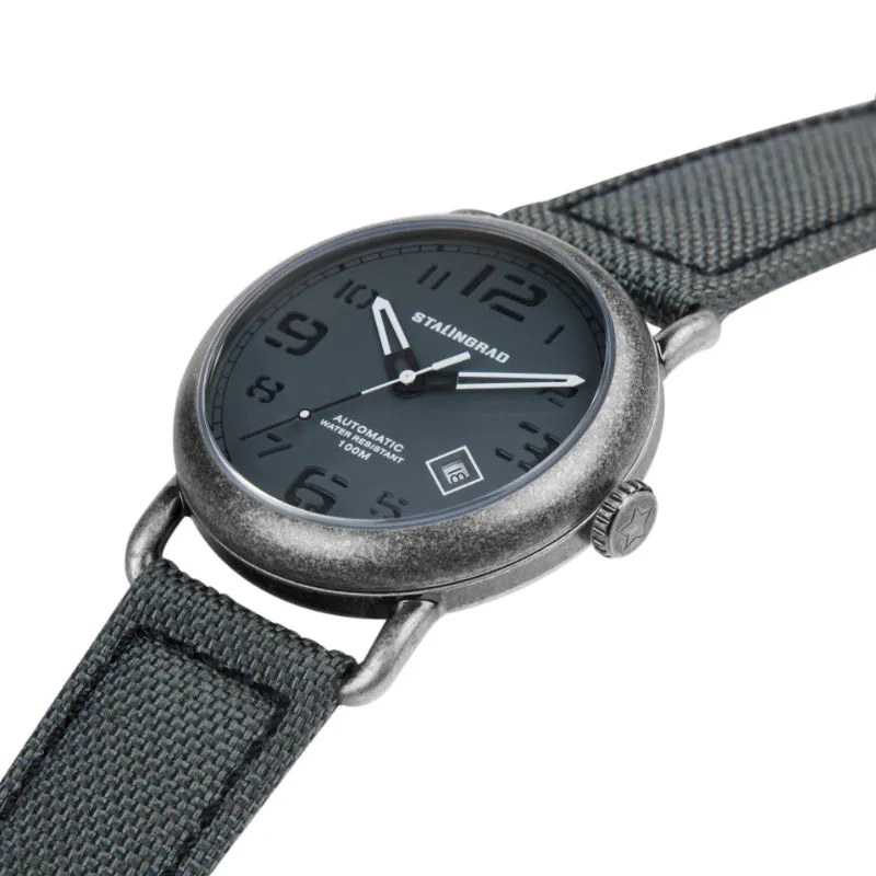 Rodim. Grey Sandwich Dial. Grey Cordura Strap. SG-2800-01
