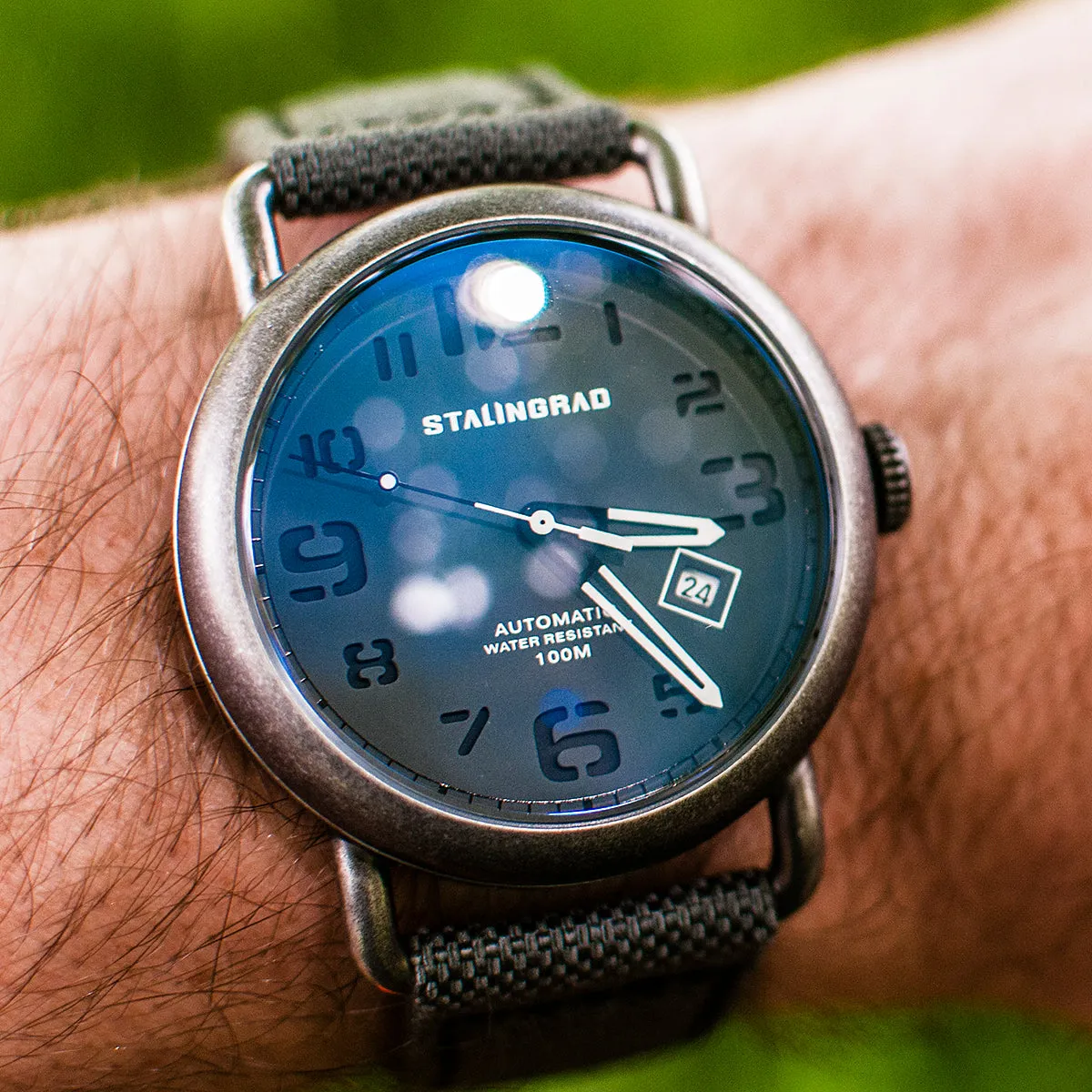 Rodim. Grey Sandwich Dial. Grey Cordura Strap. SG-2800-01