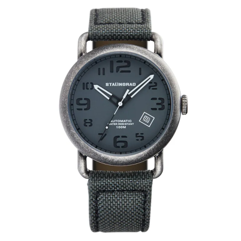 Rodim. Grey Sandwich Dial. Grey Cordura Strap. SG-2800-01