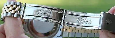 ROLEX 18k Yellow Gold & Steel 36mm Mens 16233 Datejust Watch White Diamond Dial